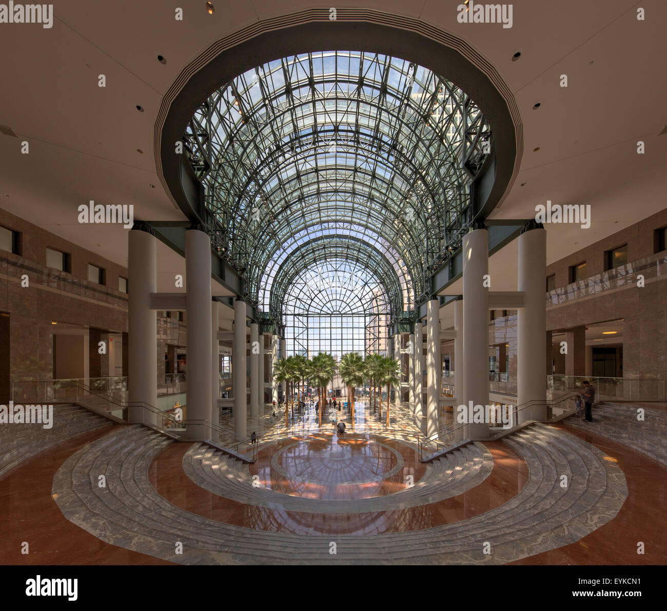 L'inverno Gardeb Atrium in luogo di Brookfield, New York. Foto Stock