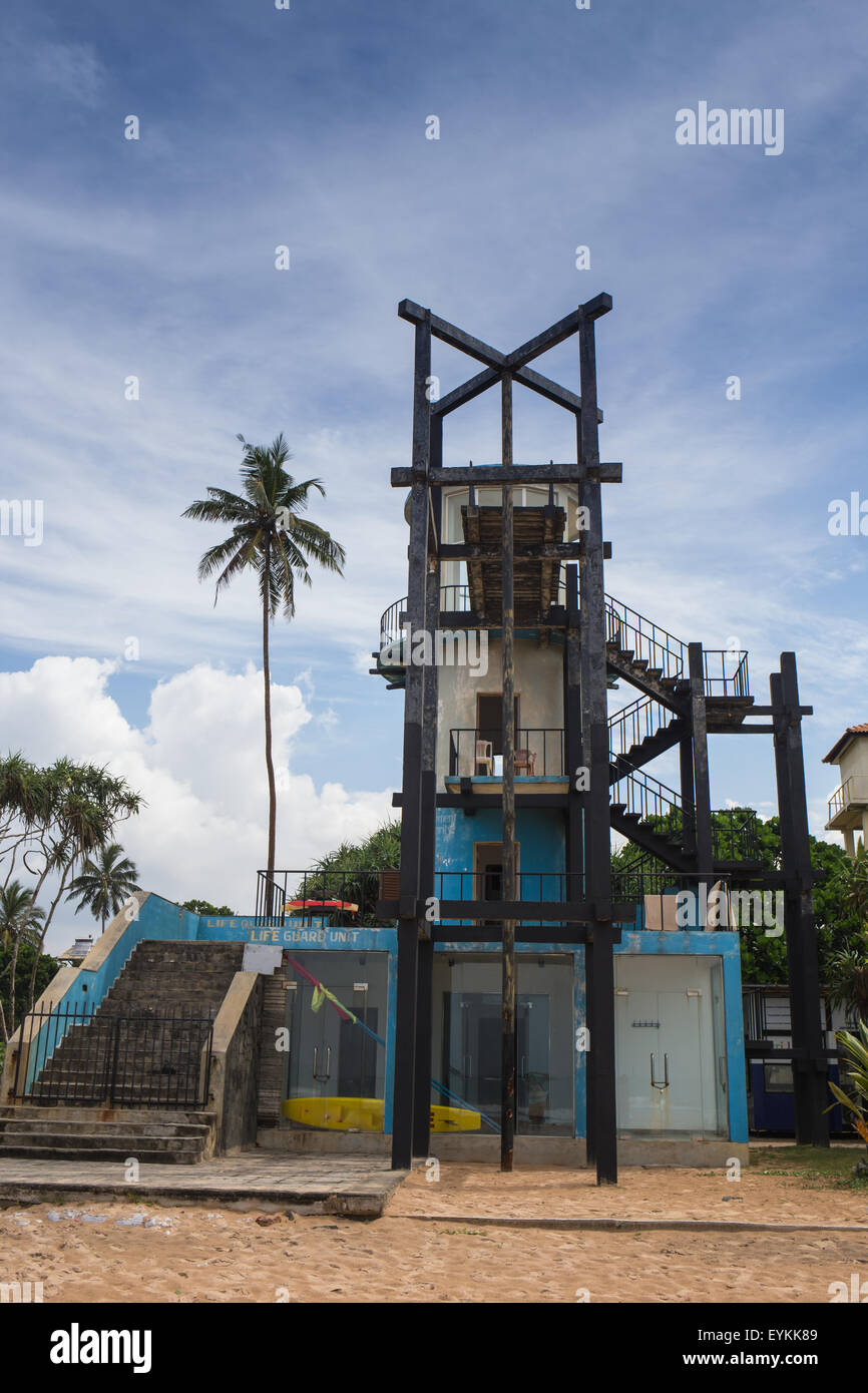 Sabbia di mare cielo e giorno di estate Foto Stock