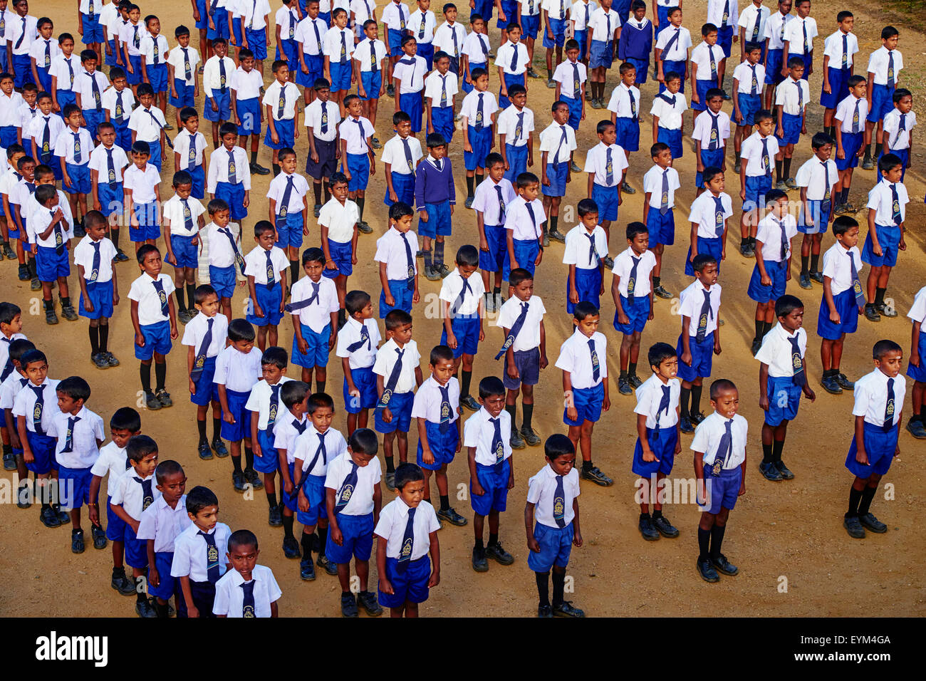 Sri Lanka, Ceylon, provincia centrale, Haputale, Dambatenna, Lipton della Seat, shcool Foto Stock