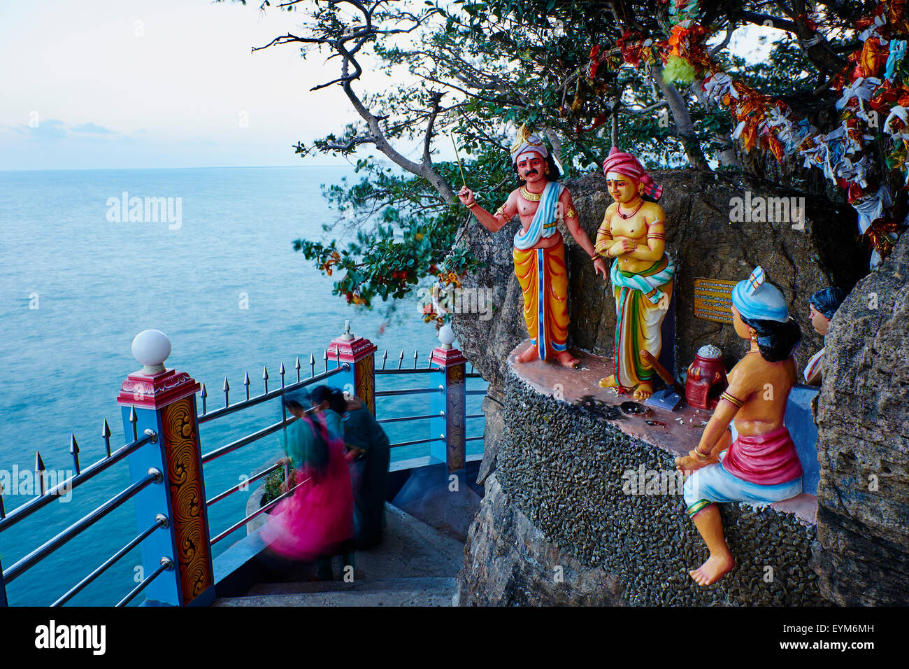 Sri Lanka, Ceylon, Provincia Orientale, East Coast, Trincomalee, tempio indù di Konesvaram Kovil, Swami Rock Foto Stock