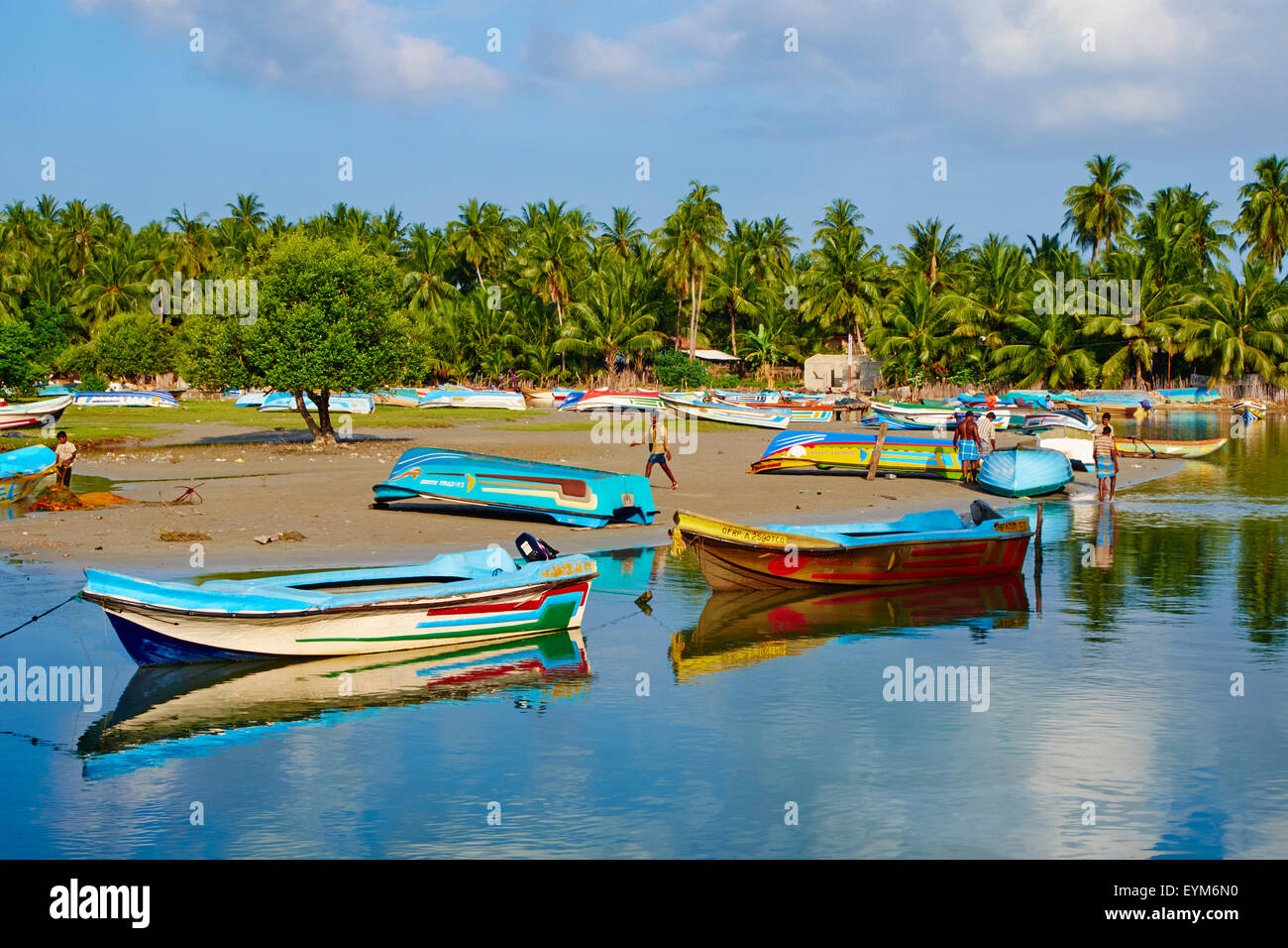 Sri Lanka, Ceylon, Provincia Orientale, East Coast, Trincomalee, Sampaltivu, villaggio di pescatori Foto Stock