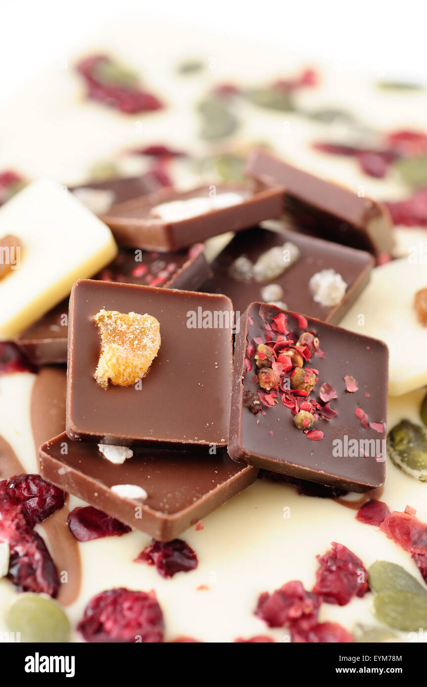 Cioccolato, cioccolatini bar, Foto Stock