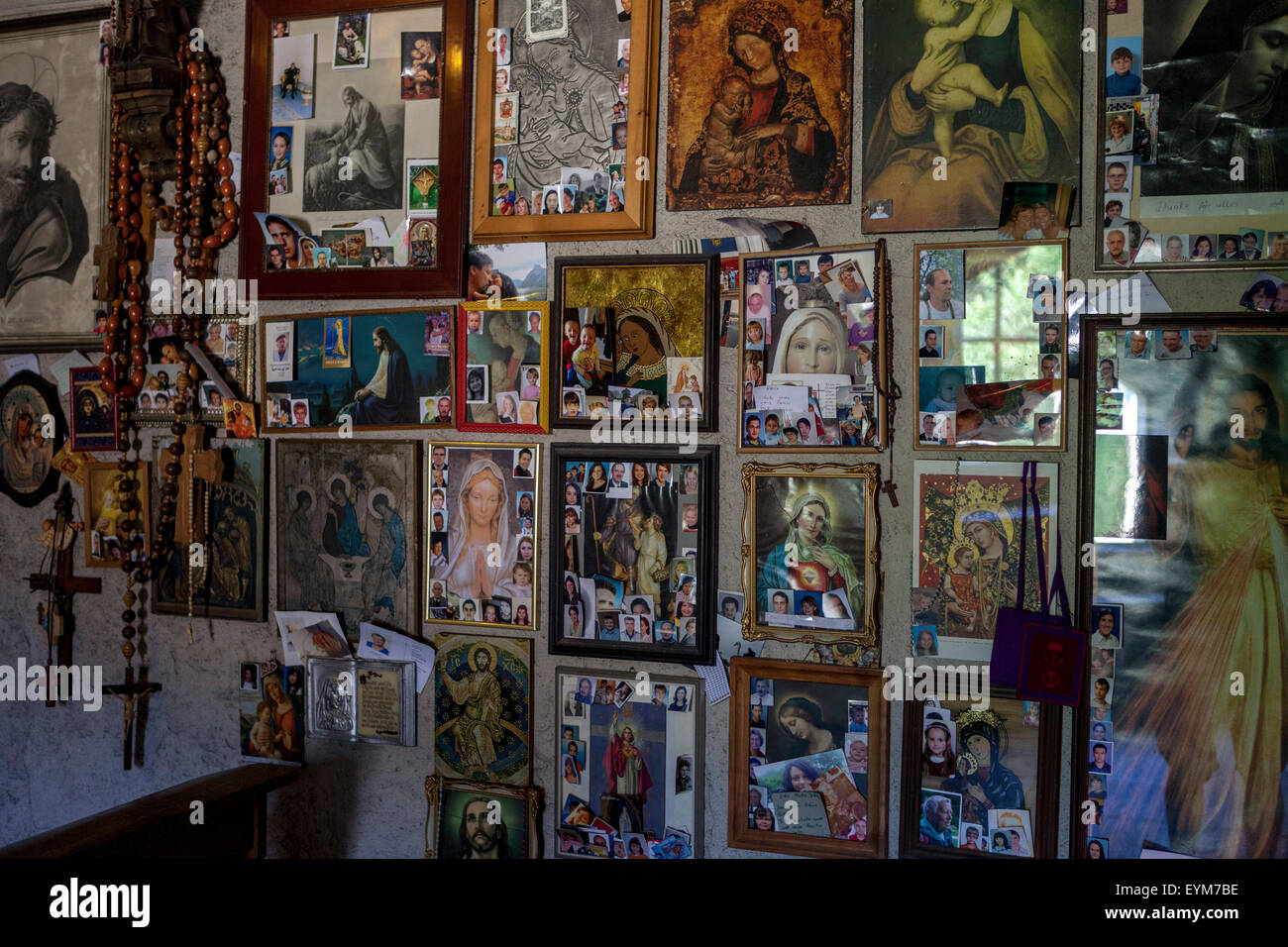 Passau Germania Bavaria scalinata al pellegrinaggio Mariahilf Chiesa con voto pittura Foto Stock