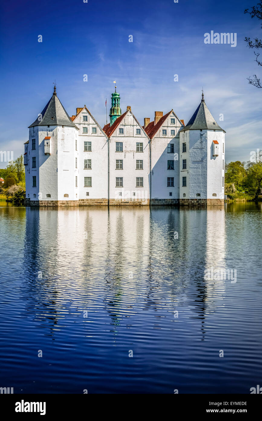 Germania, Schleswig-Holstein, Glücksburg, castello Foto Stock