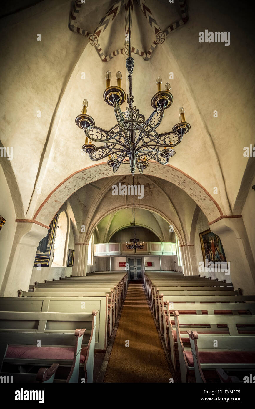 Germania, Schleswig-Holstein, Schlei (ingresso), chiesa, Sieseby Foto Stock
