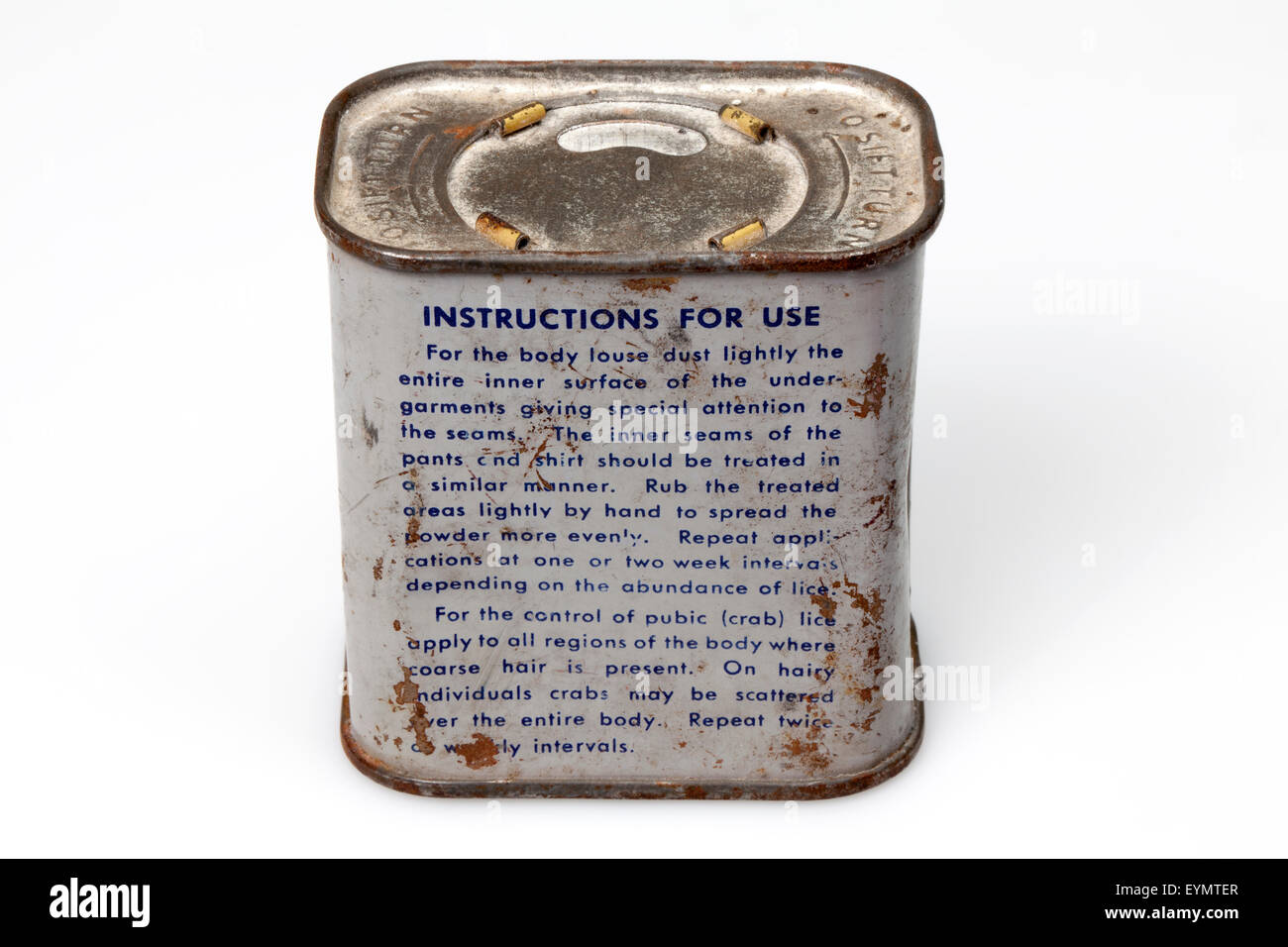 American insetticida per un prigioniero di guerra, la seconda guerra mondiale Foto Stock
