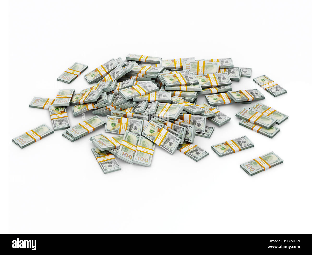 Dollari USA banconote - creative business Finanza fare soldi concetto - pila di nuovo 100 dollari US 2013 edition banconote (fatture Foto Stock