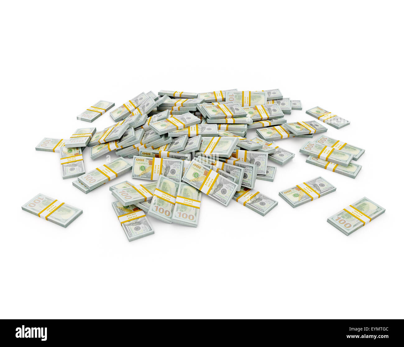 Dollari USA banconote - creative business Finanza fare soldi concetto - pila di nuovo 100 dollari US 2013 edition banconote (fatture Foto Stock