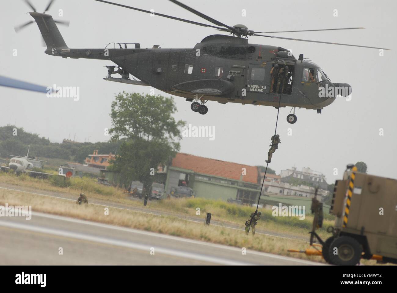 Forza Aerea Italiana, elicotteri HH-3F "pellicano" SAR di combattimento Foto Stock