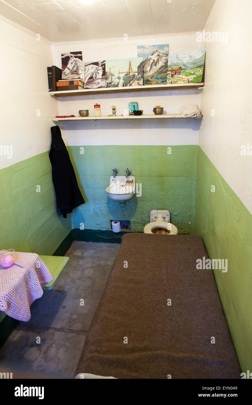 Celle di prigione di Alcatraz, San Francisco, Stati Uniti d'America Foto Stock