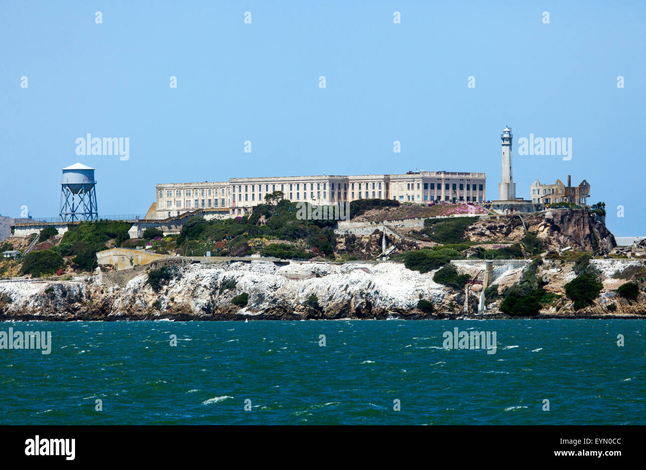 Isola di Alcatraz a San Francisco Bay, STATI UNITI D'AMERICA Foto Stock