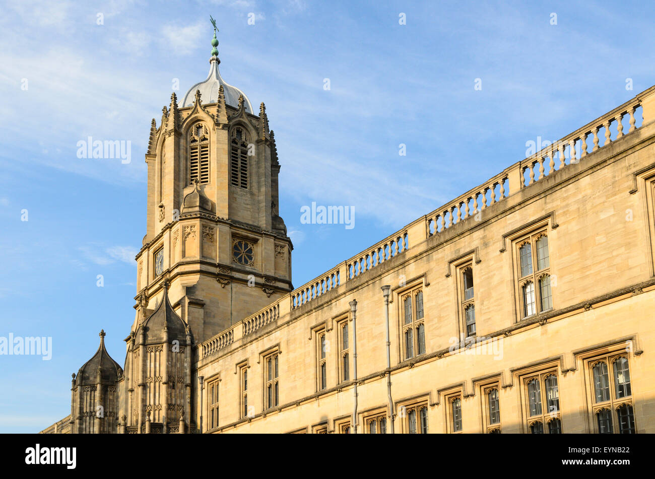 Tom Torre progettata da Sir Christopher Wren, la Chiesa di Cristo, Università di Oxford, Oxford, Inghilterra, Regno Unito. Foto Stock