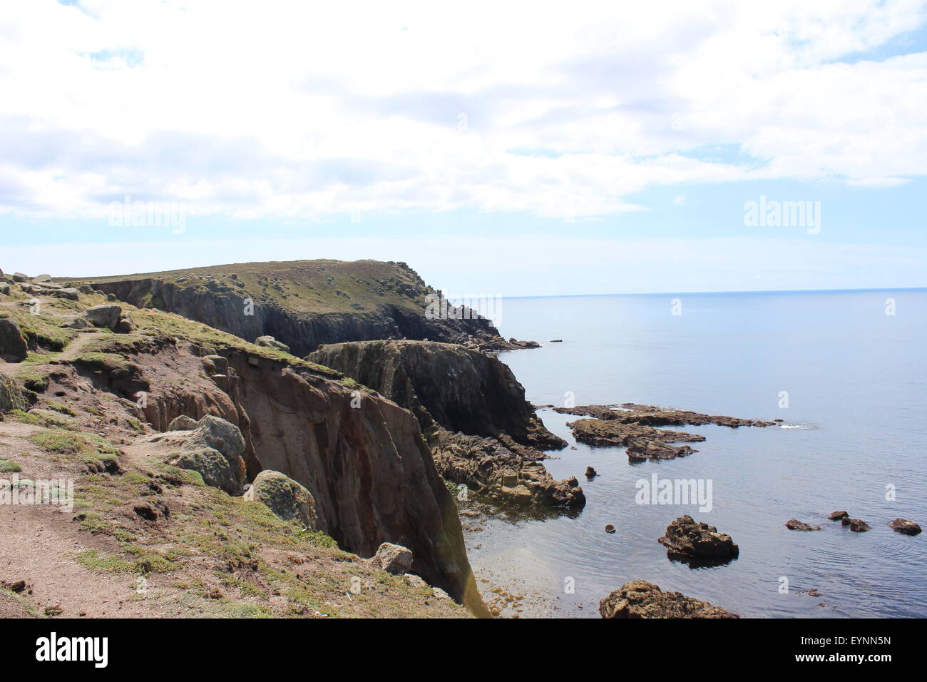 Lands End, Cornwall Foto Stock