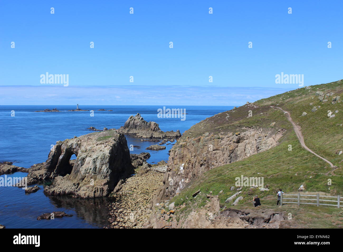 Lands End, Cornwall Foto Stock