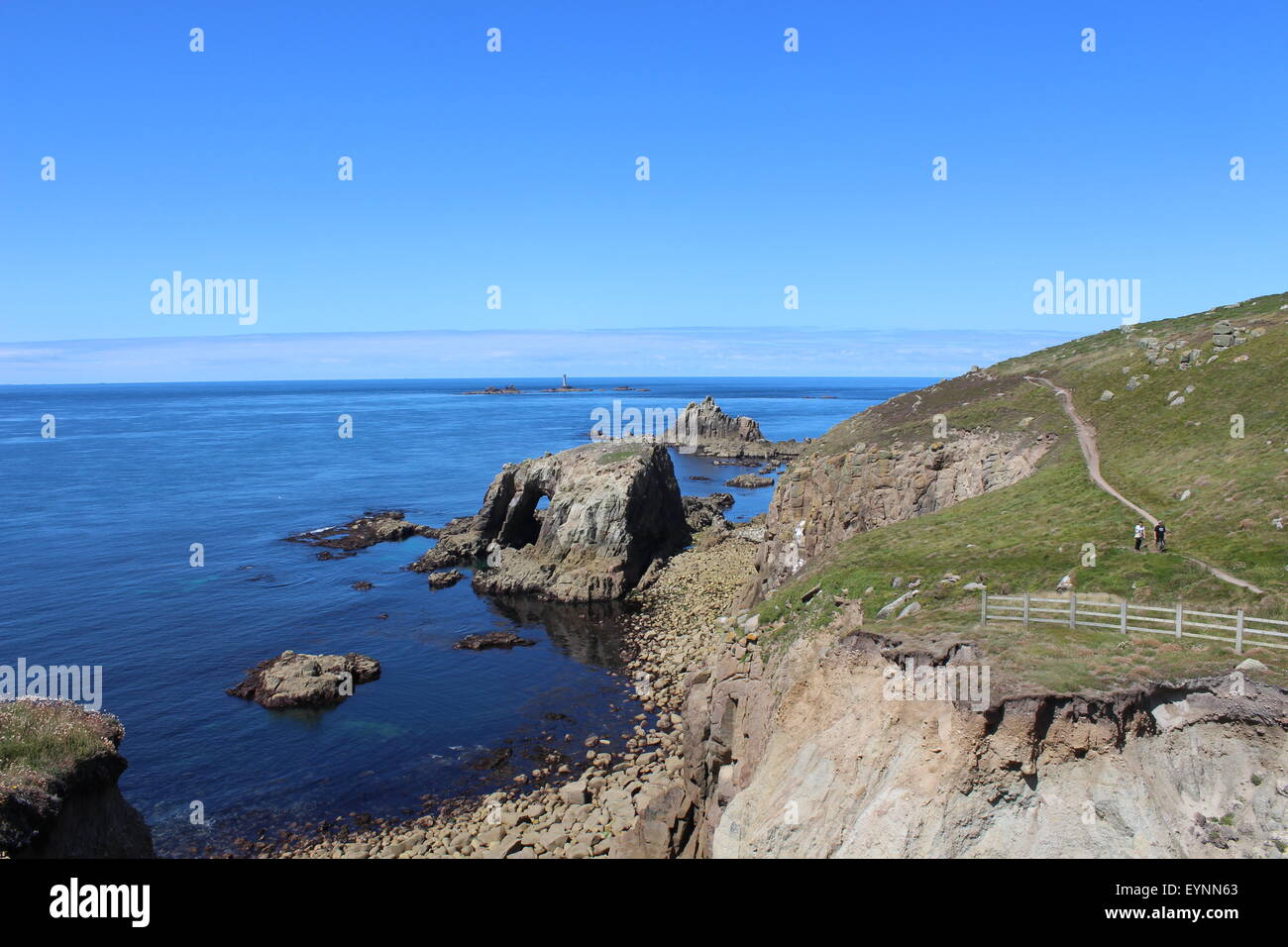 Lands End, Cornwall Foto Stock