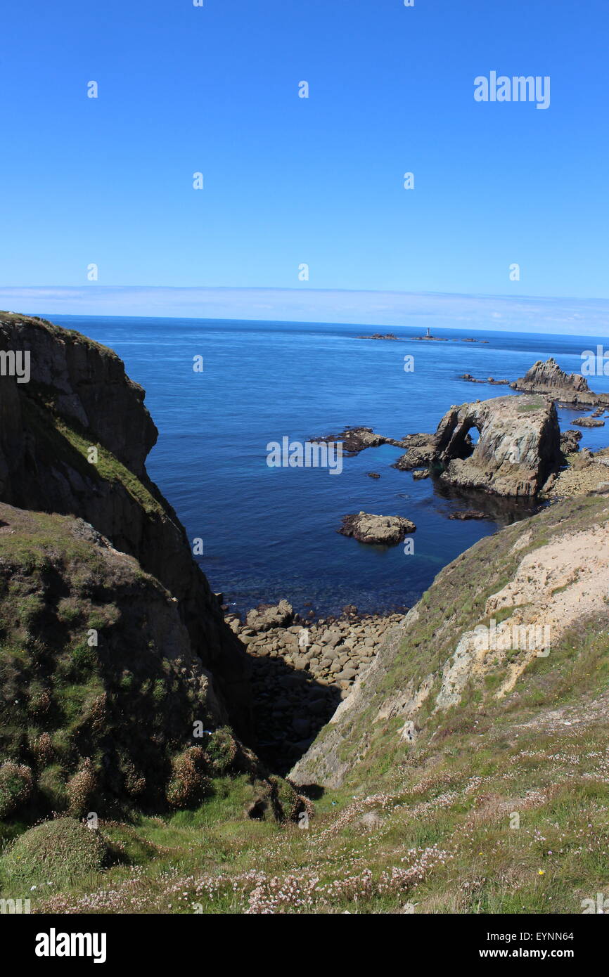 Lands End, Cornwall Foto Stock