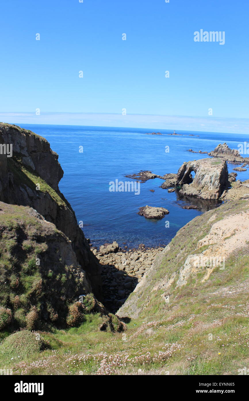Lands End, Cornwall Foto Stock