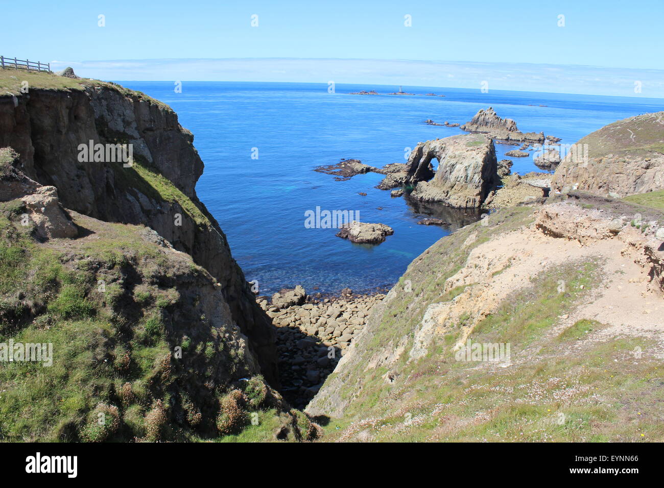 Lands End, Cornwall Foto Stock