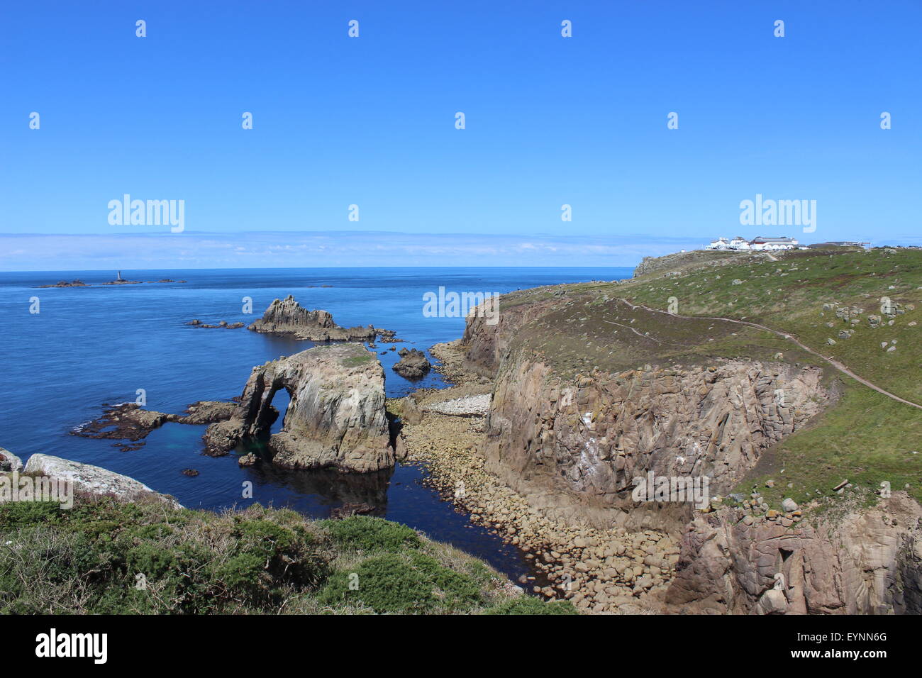 Lands End, Cornwall Foto Stock