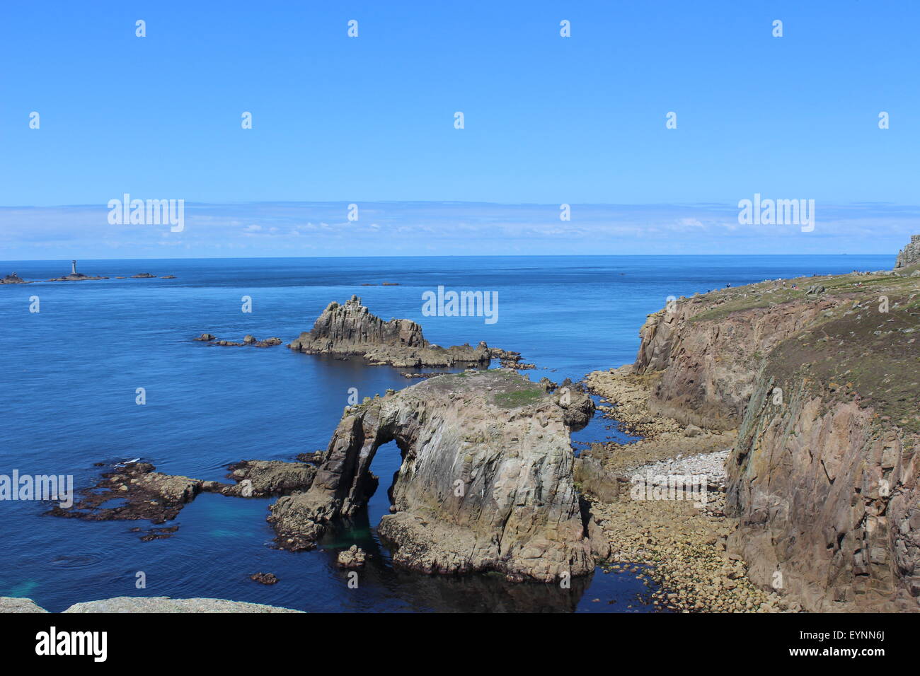 Lands End, Cornwall Foto Stock
