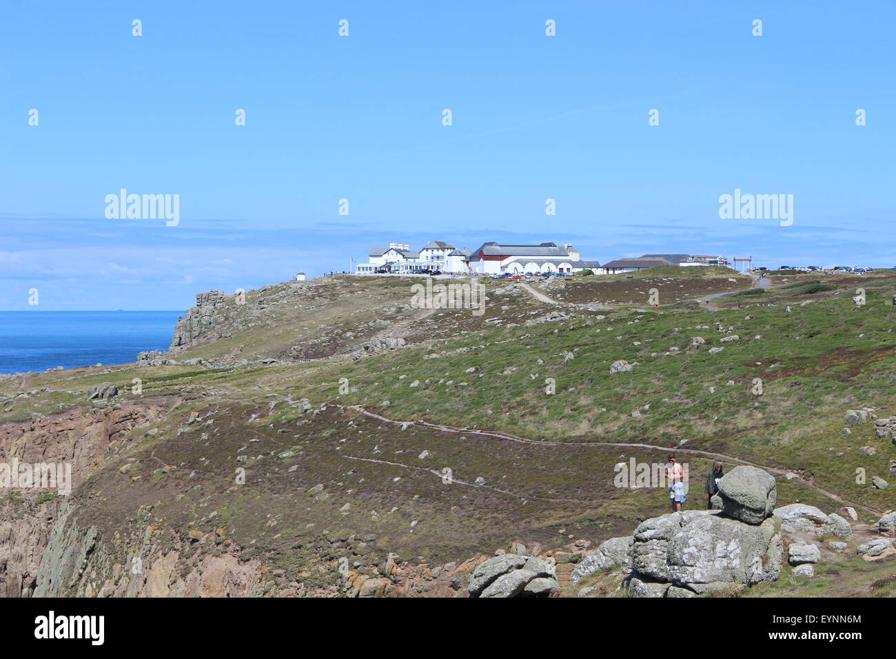 Lands End, Cornwall Foto Stock