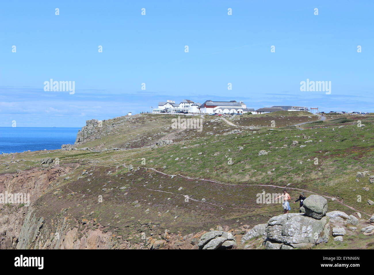 Lands End, Cornwall Foto Stock