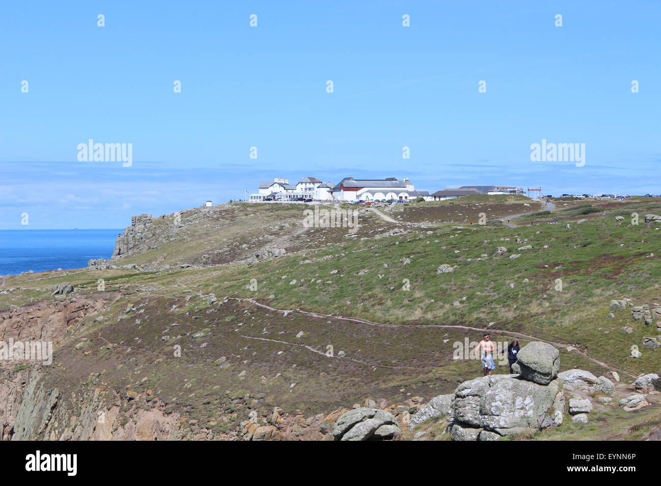 Lands End, Cornwall Foto Stock