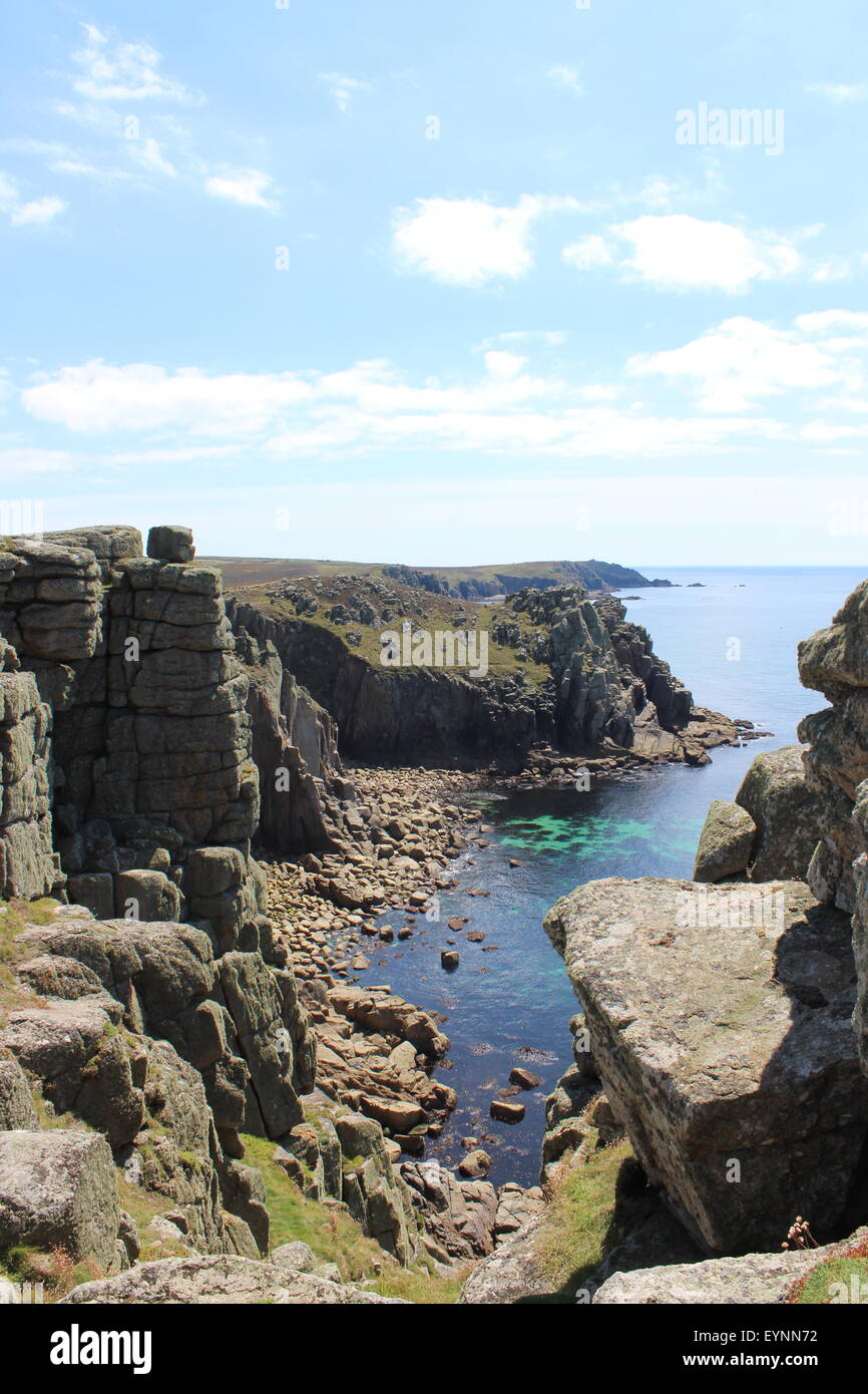 Lands End, Cornwall Foto Stock