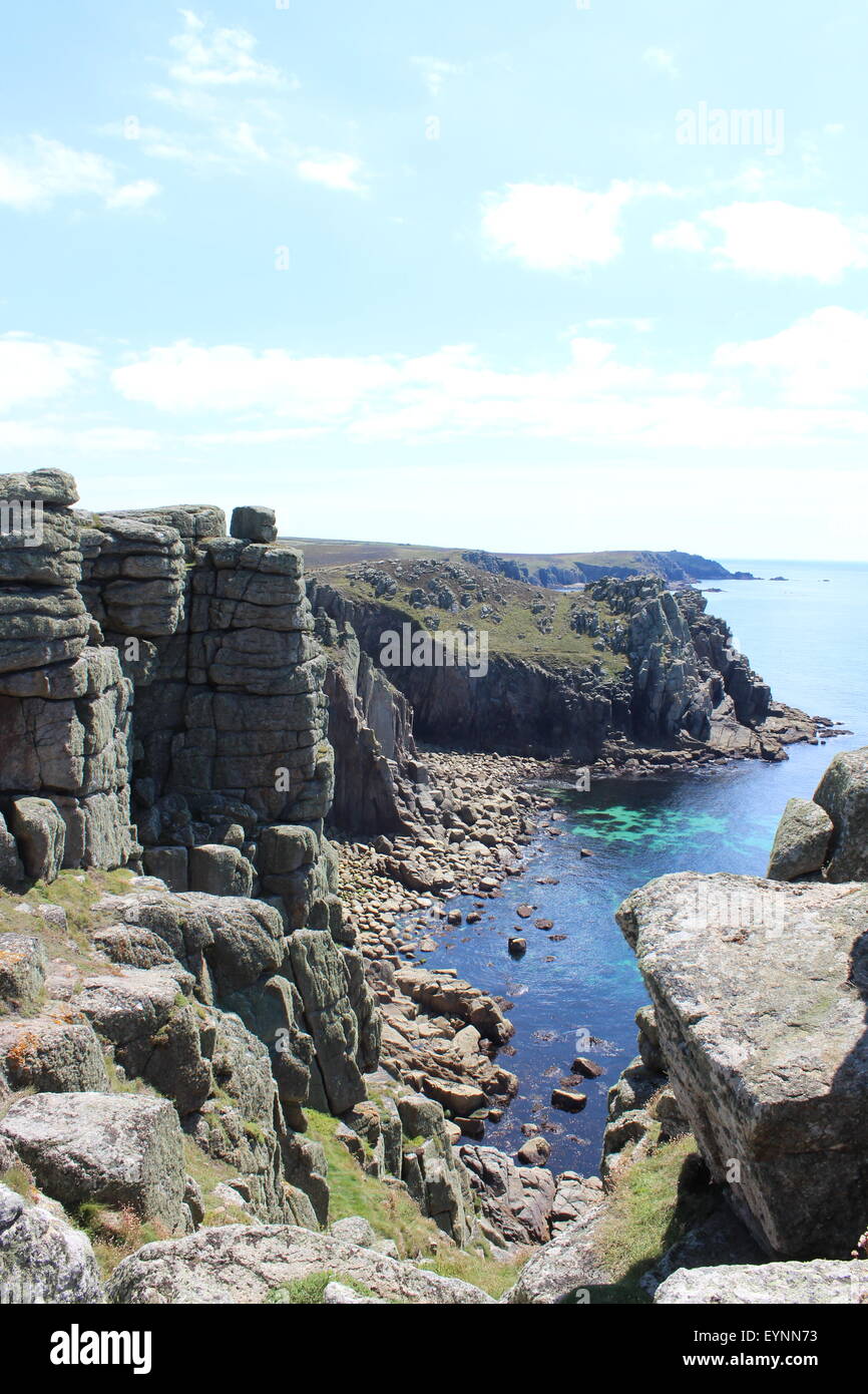 Lands End, Cornwall Foto Stock
