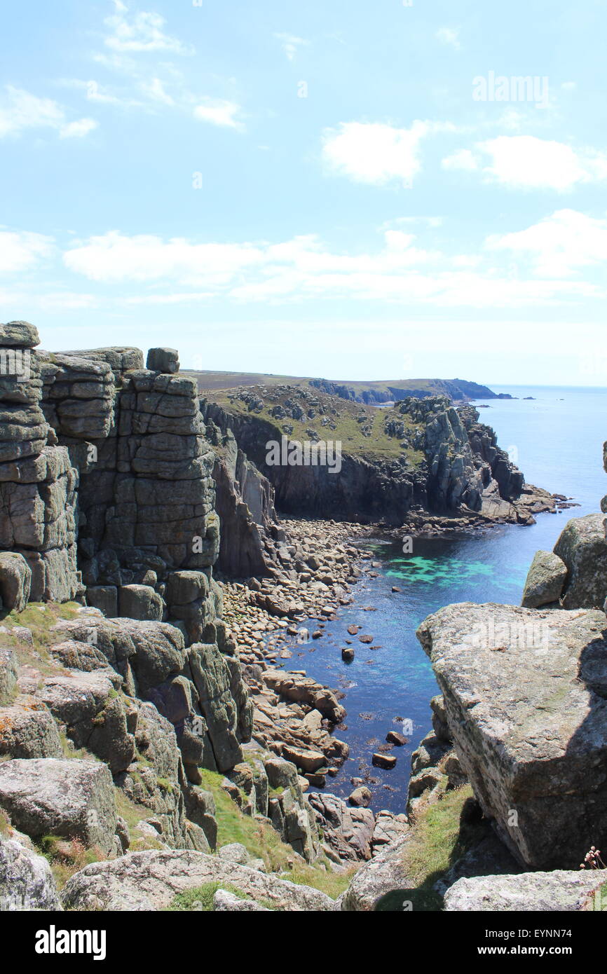 Lands End, Cornwall Foto Stock