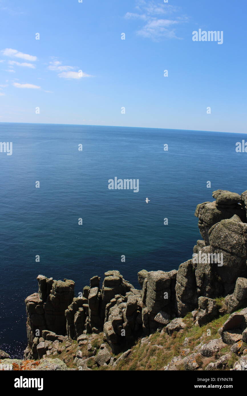 Lands End, Cornwall Foto Stock