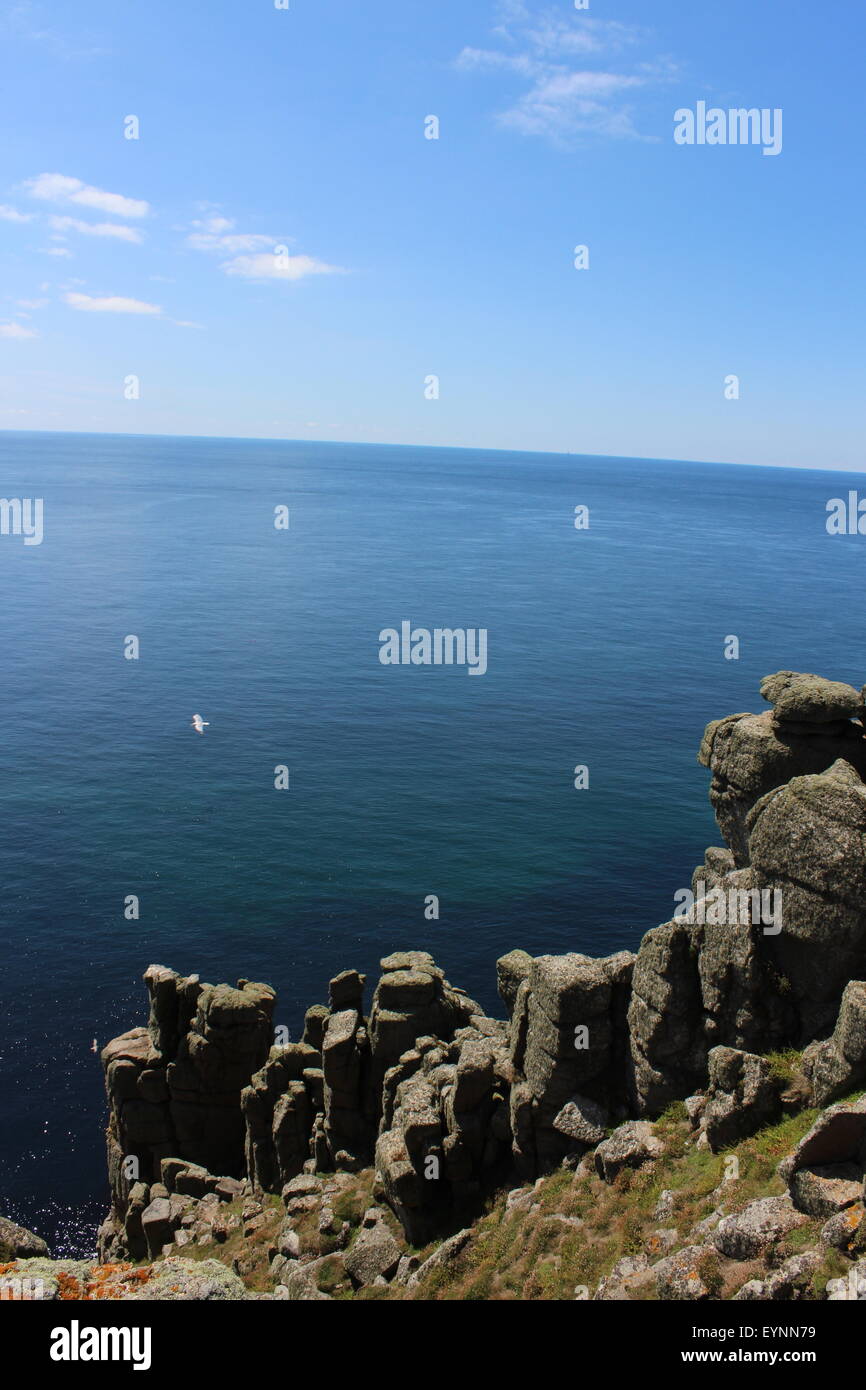 Lands End, Cornwall Foto Stock