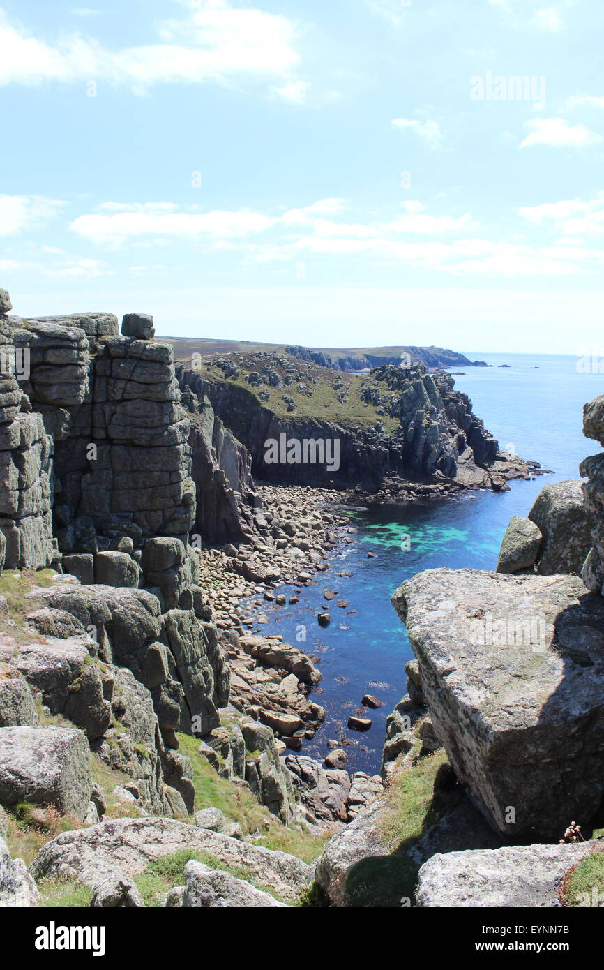 Lands End, Cornwall Foto Stock