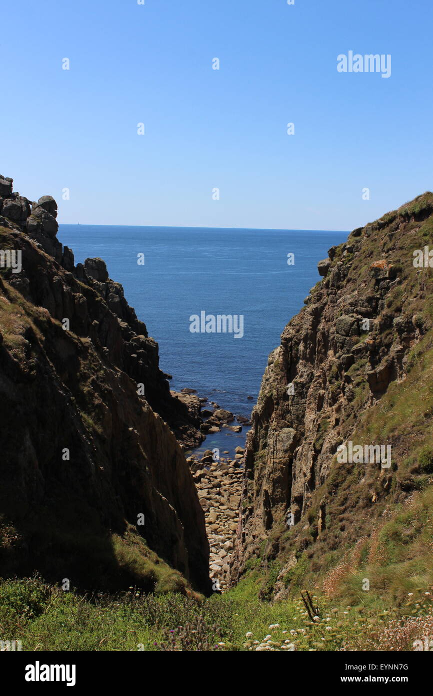 Lands End, Cornwall Foto Stock