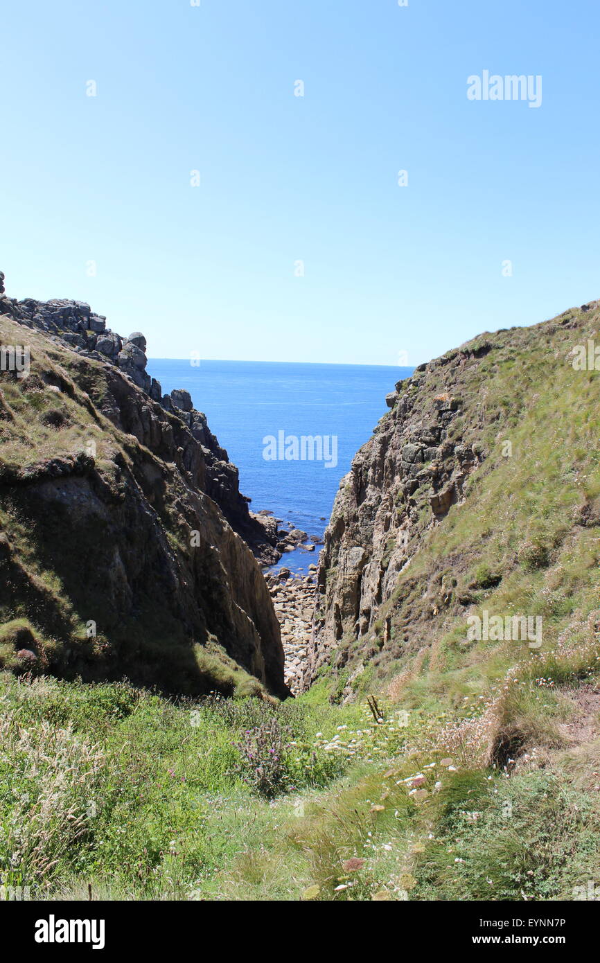 Lands End, Cornwall Foto Stock