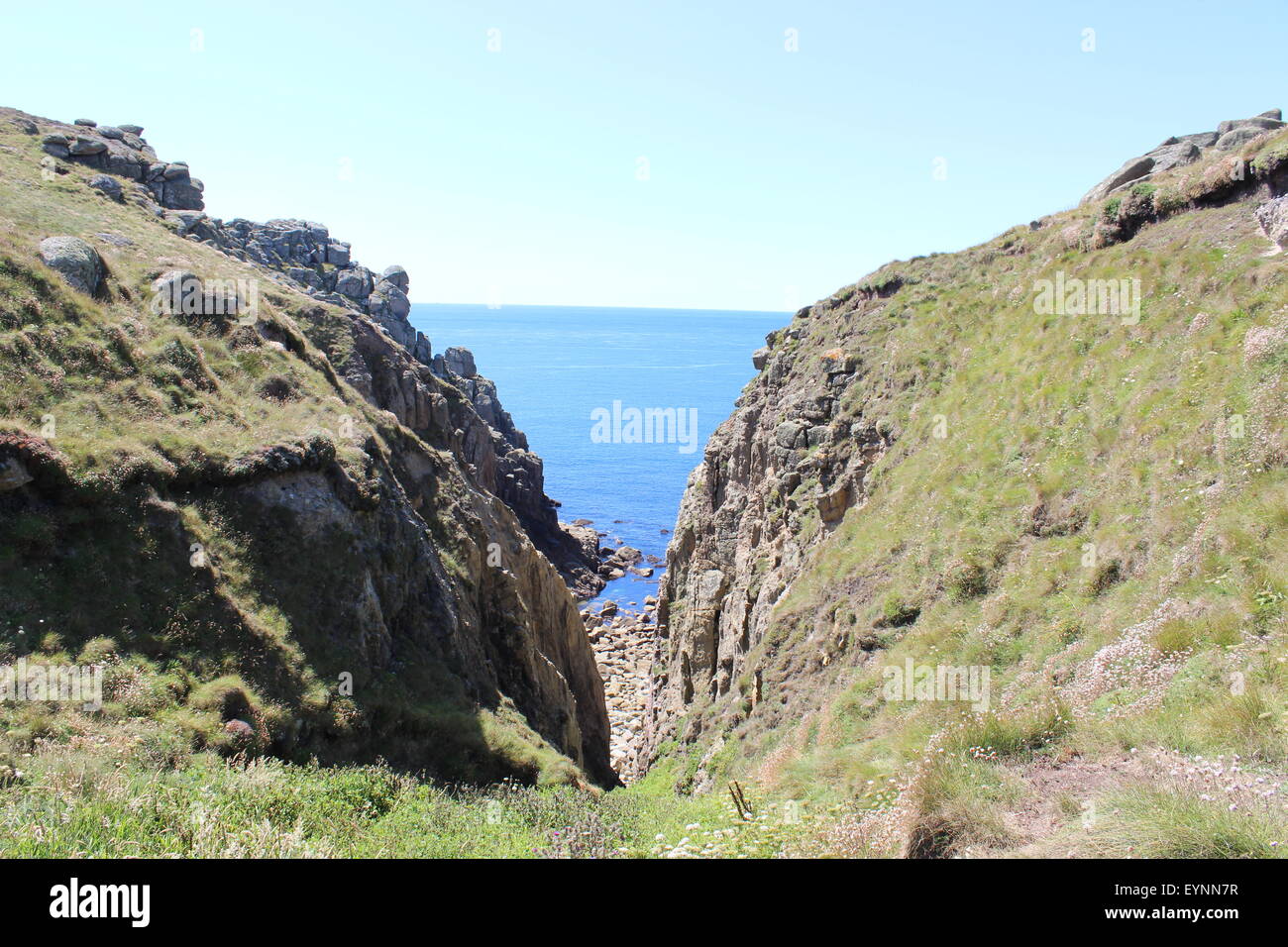 Lands End, Cornwall Foto Stock