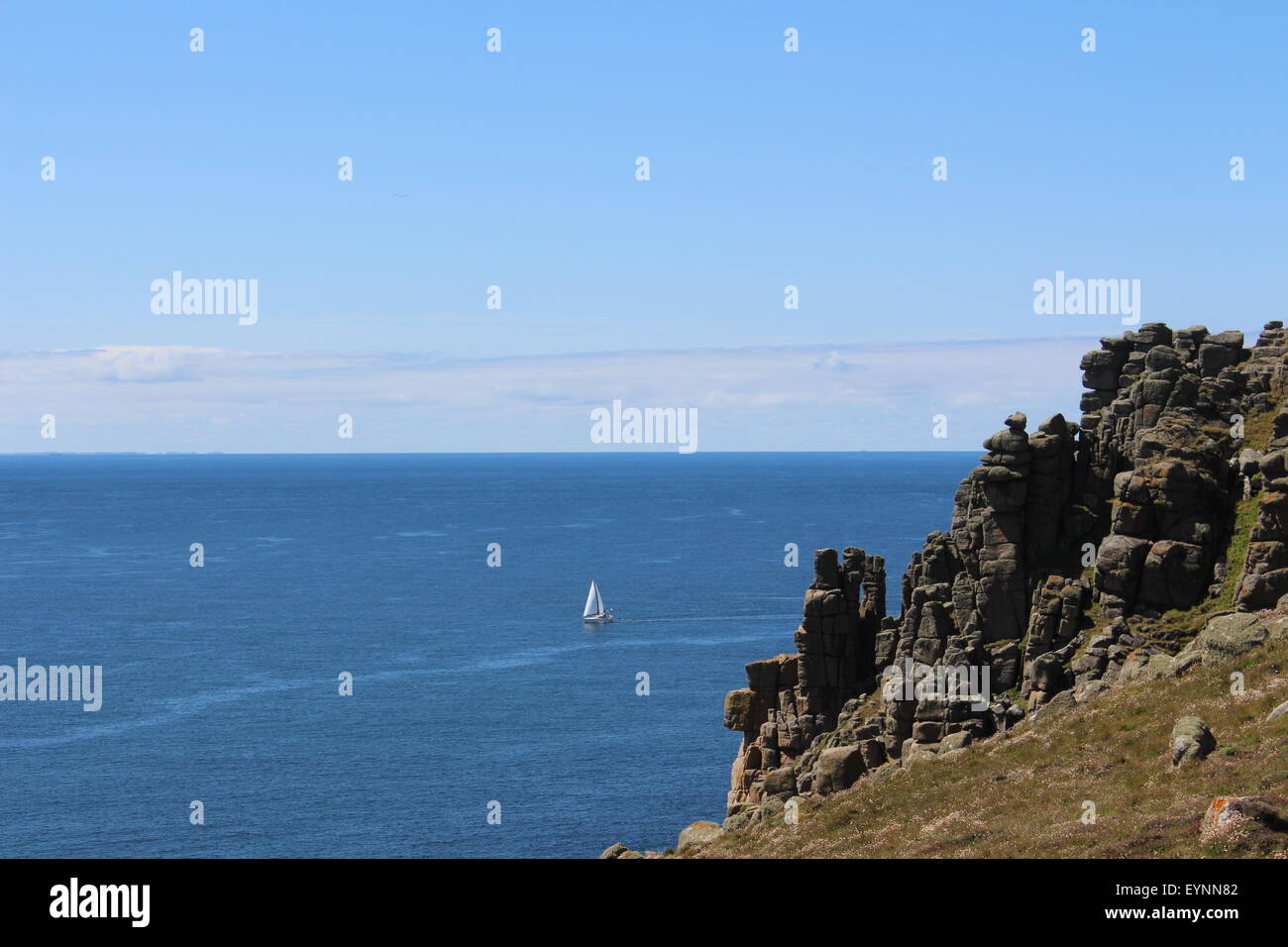 Lands End, Cornwall Foto Stock