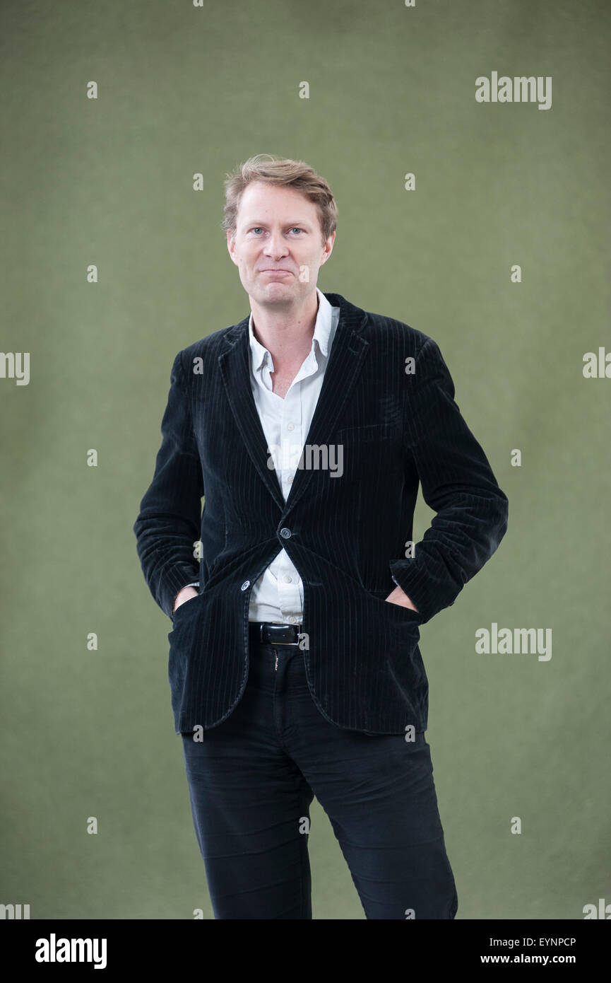 Giornalista britannico, Luke Harding, apparendo a Edinburgh International Book Festival. Foto Stock