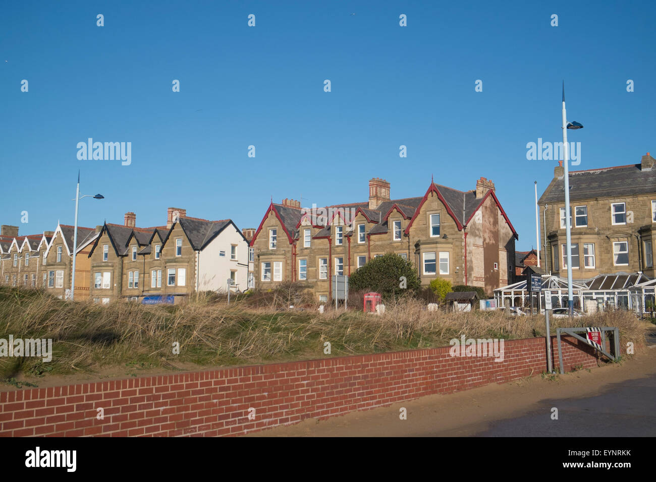 Lytham St rna città vacanze resort sulla costa del Lancashire,Inghilterra su un soleggiato blue sky gli inverni di giorno Foto Stock