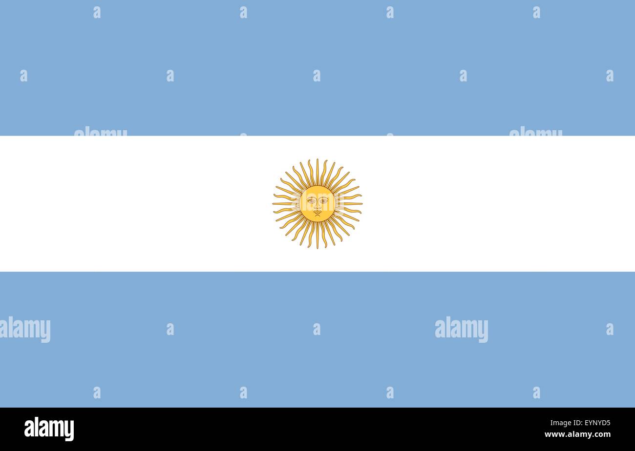 Bianco e blu della bandiera argentina Illustrazione Vettoriale