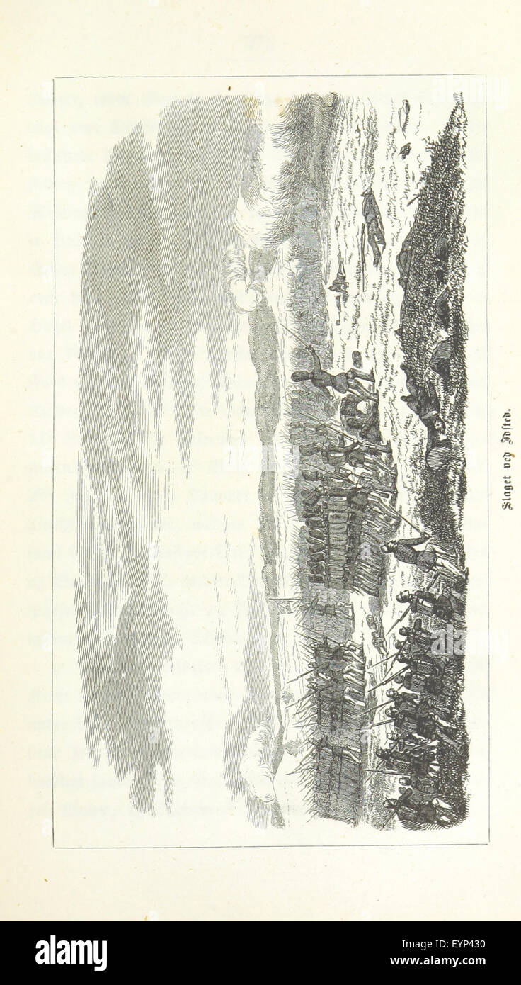 Un'immagine di "Felttogene", che mostra le campagne militari e gli eventi degli anni 1848, 1849 e 1850, concentrandosi sulle azioni militari chiave. Foto Stock