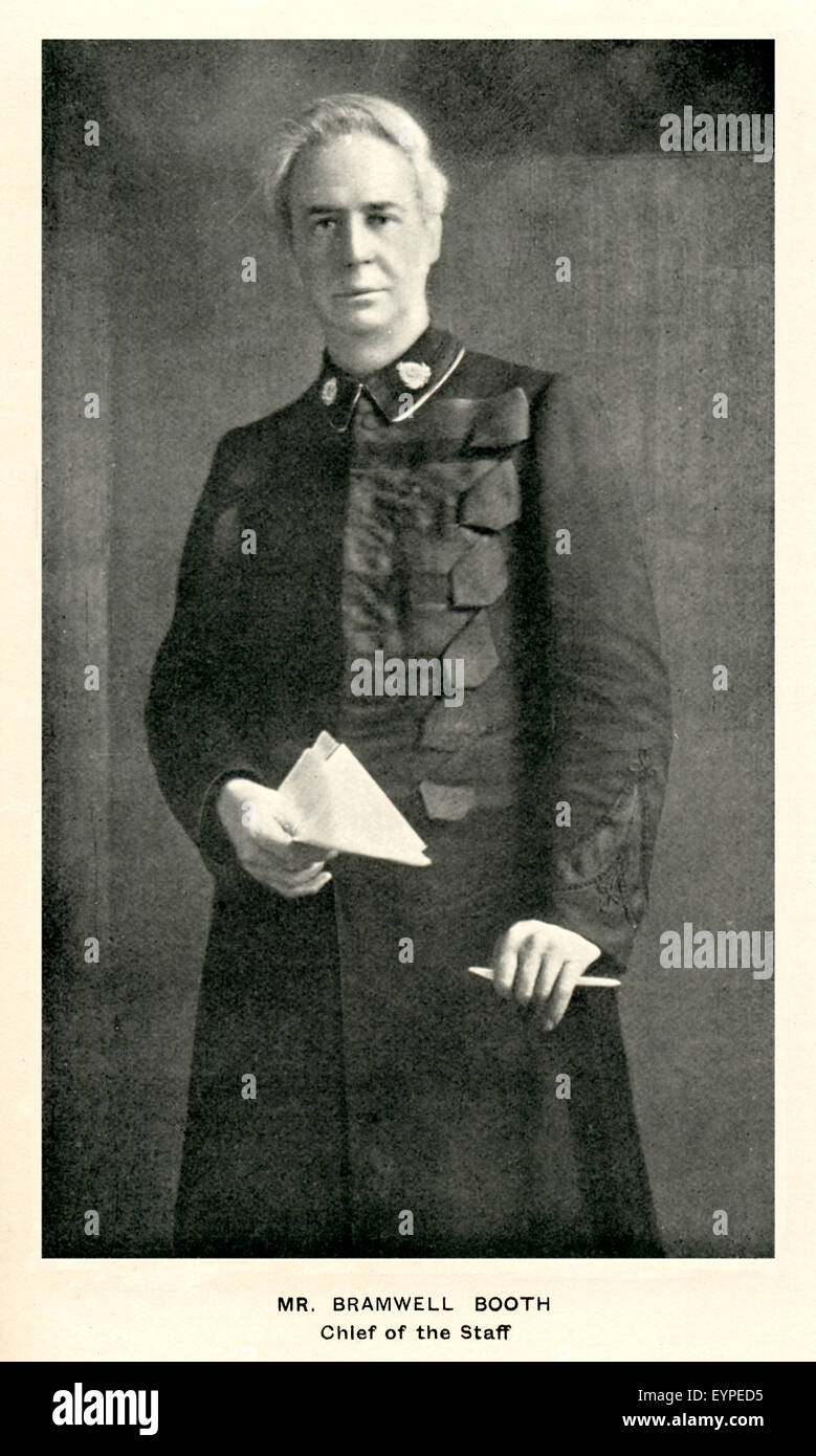 Bramwell Booth 1908 ritratto del capo del personale e quindi la seconda generale dell'Esercito della salvezza, il figlio del fondatore William, vissuto dal 1856 - 1929 Foto Stock