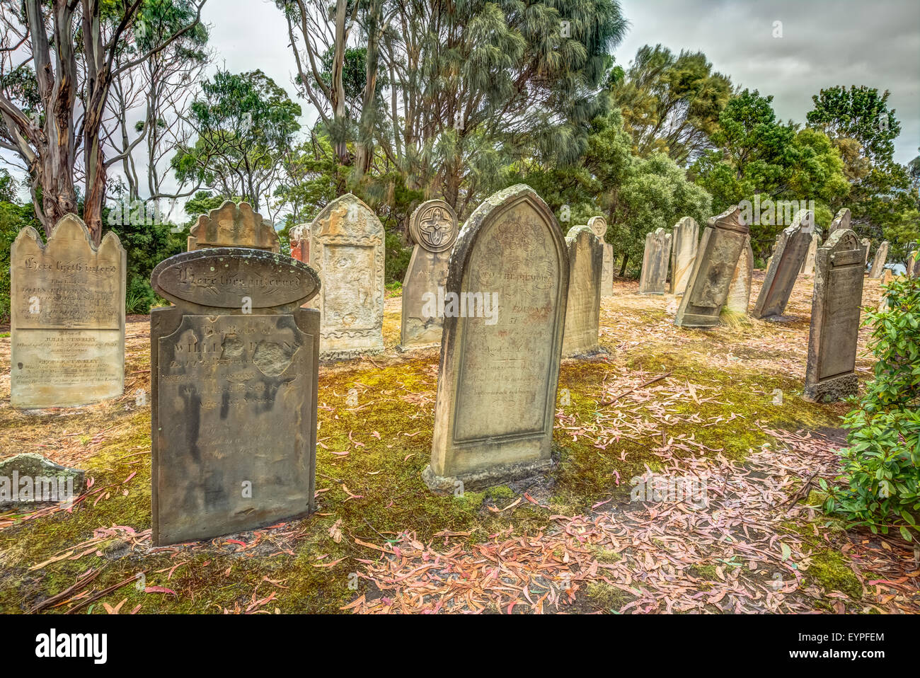 Rip di lapidi per Halloween Foto Stock