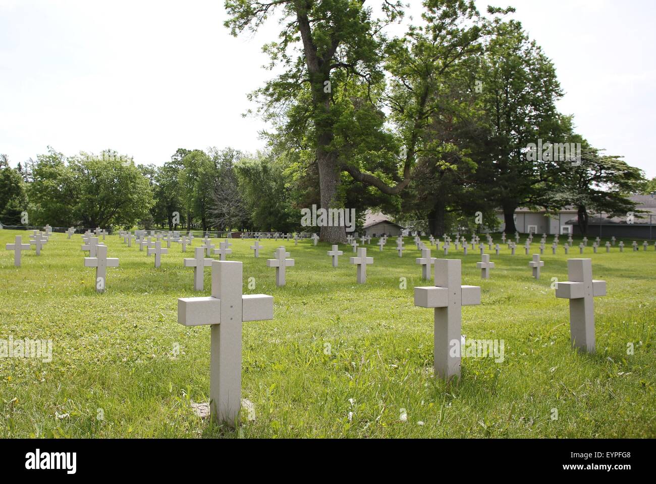 Il cimitero presso la Minnesota State i bambini della scuola orfanotrofio di Owatonna, Minnesota. Foto Stock