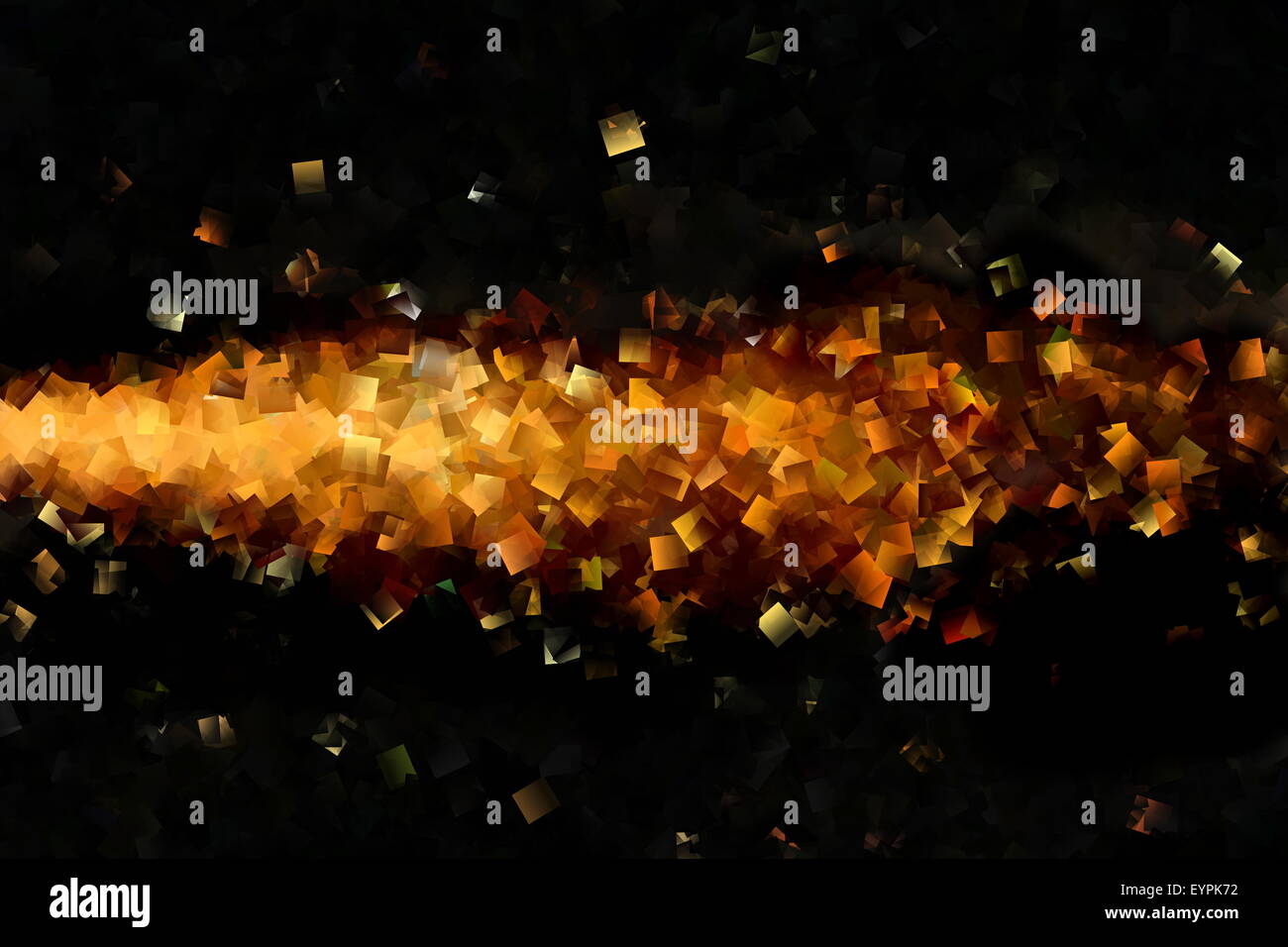 Abstract Oro e design di colore nero Foto Stock