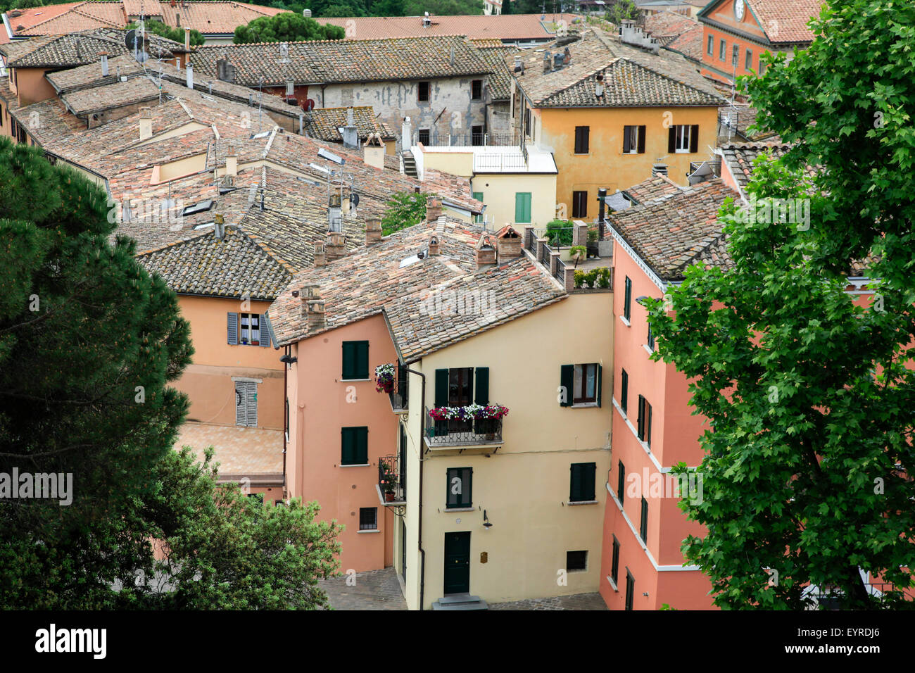 Piccolo borgo in Umbria, Italia Foto Stock