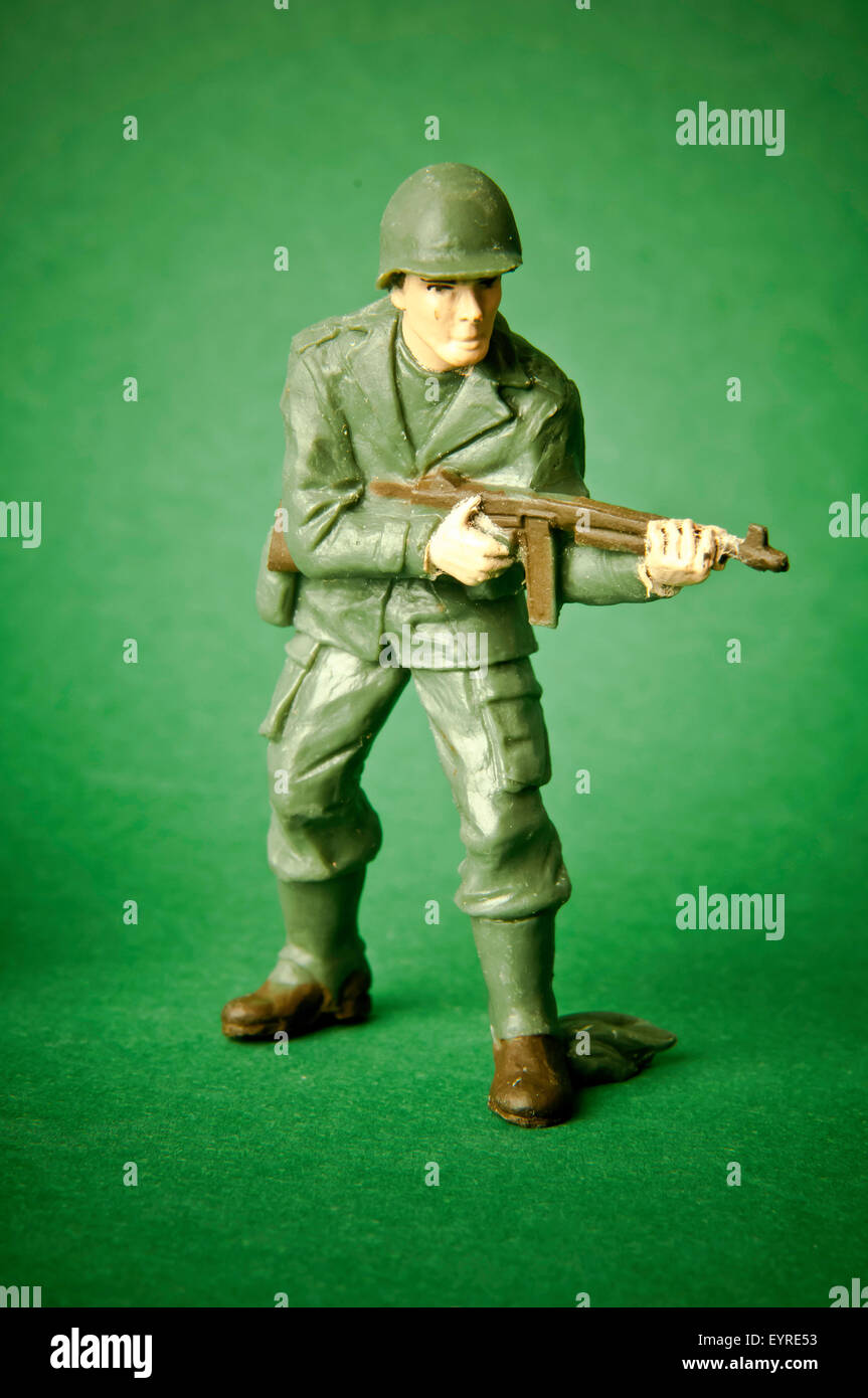 US Army giocattolo soldato in plastica Foto Stock