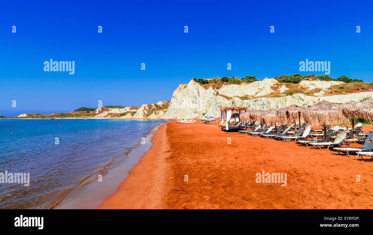 Xi Beach Lisola Di Cefalonia In Grecia Bellissima Vista