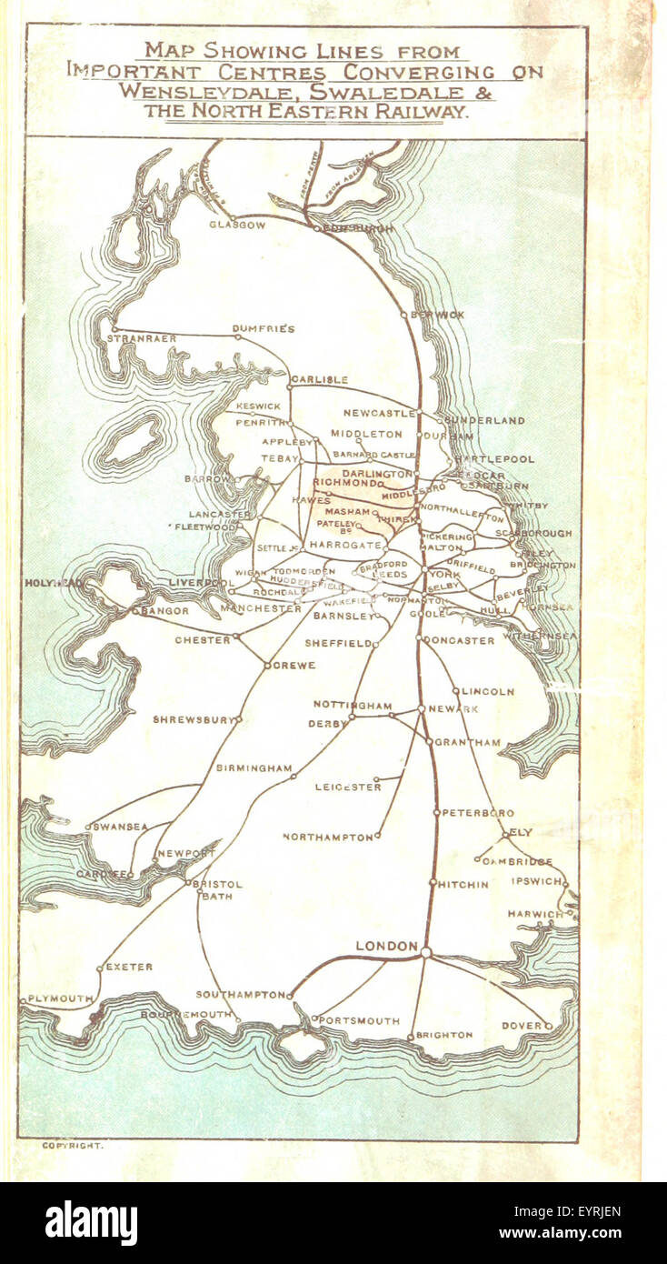 Wensleydale e Swaledale guida ... Illustrato immagine presa da pagina 82 del 'Wensleydale e guida Swaledale Foto Stock