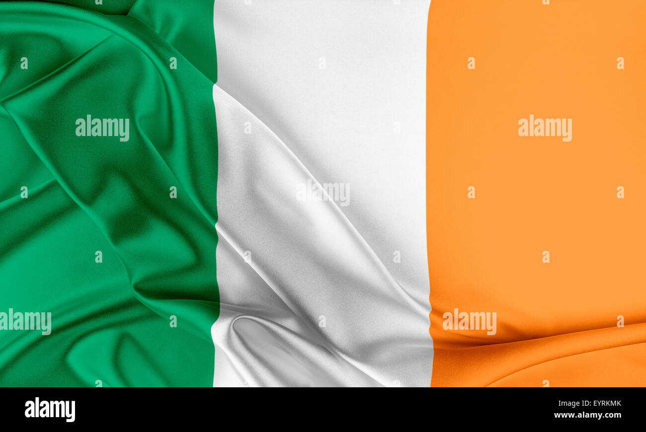 Bandierina dell'Irlanda. Foto Stock